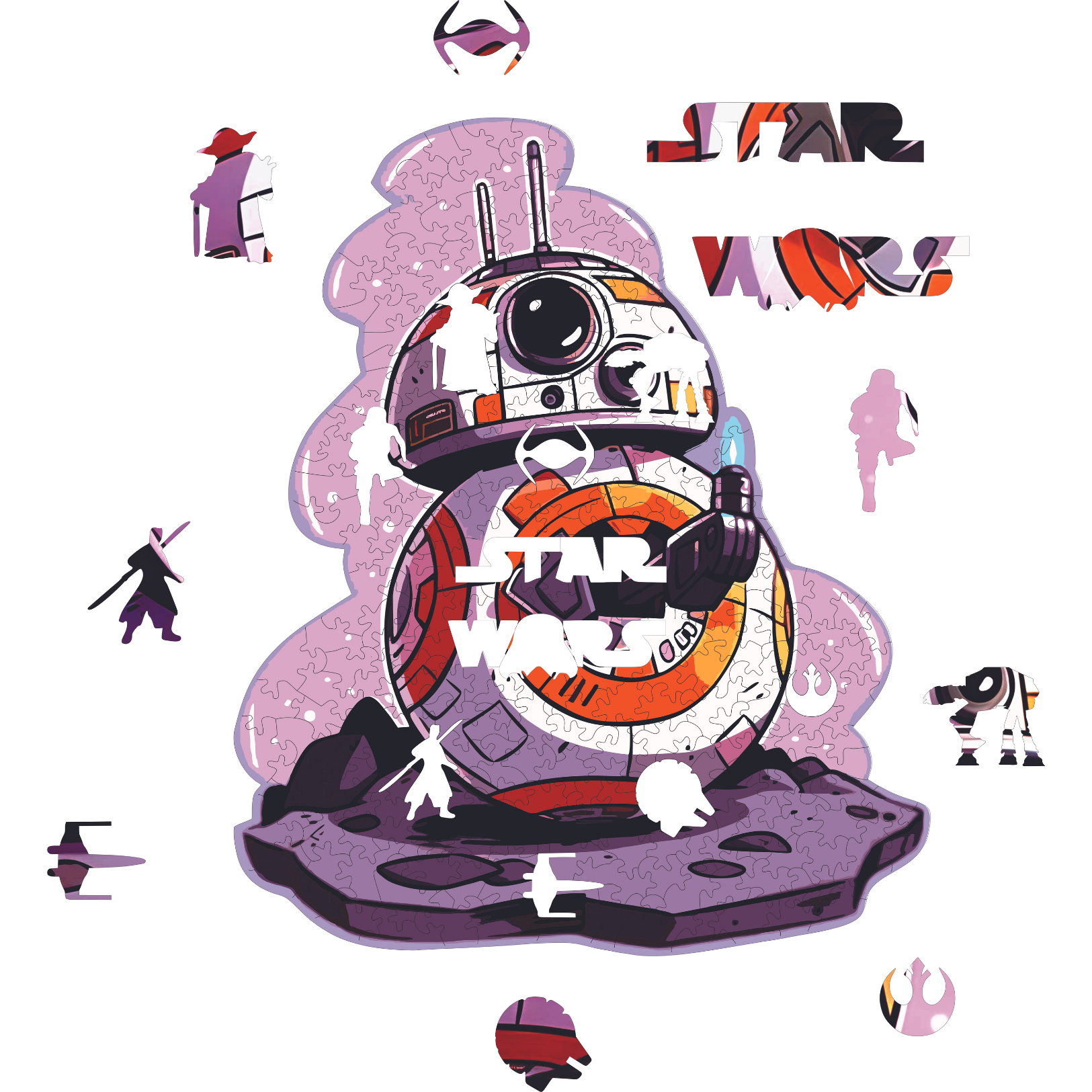 BB-8 Star Wars - Ahşap Puzzle