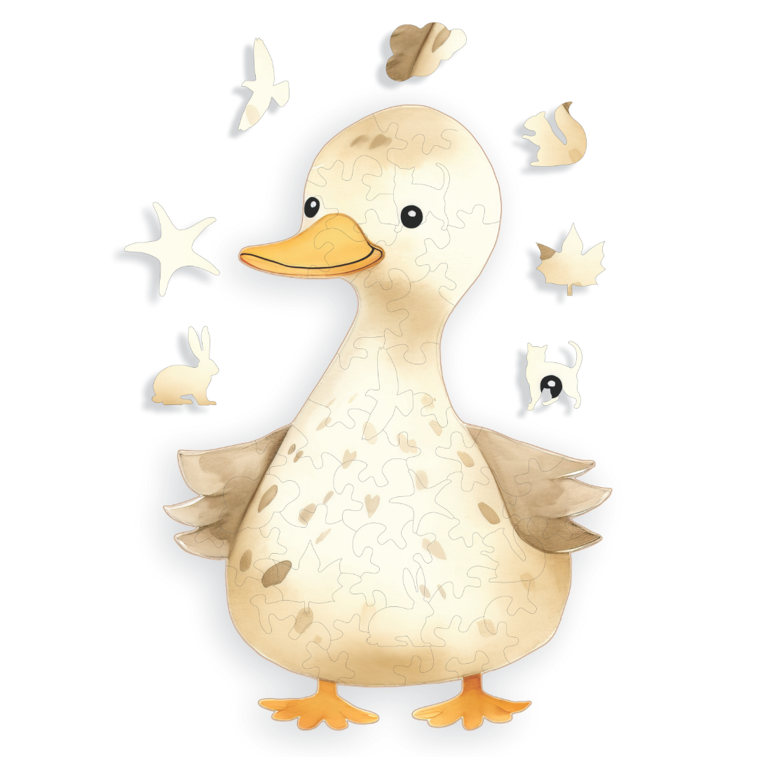 Ördek - Çocuk Ahşap Puzzle