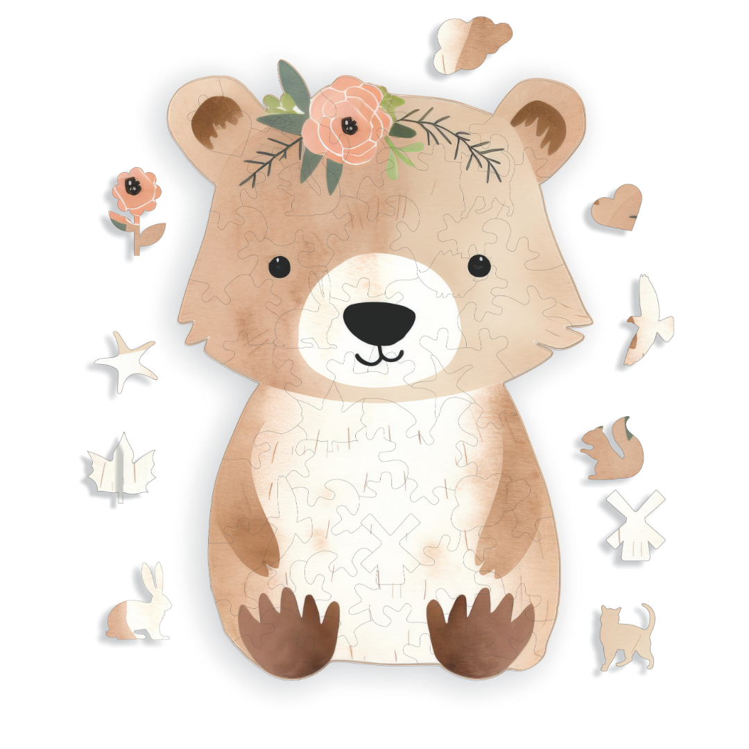 Ayıcık - Çocuk Ahşap Puzzle