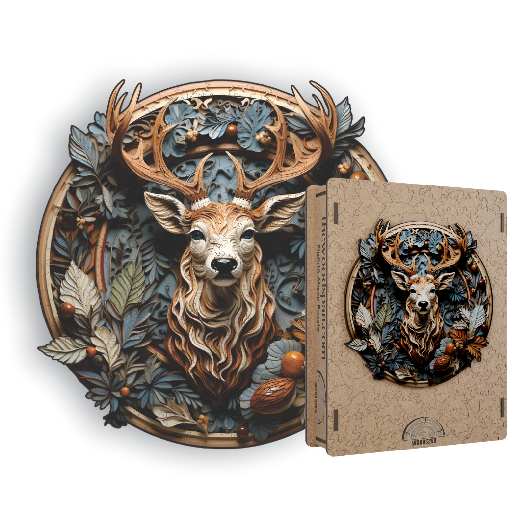 Geyik V2 - Ahşap Puzzle