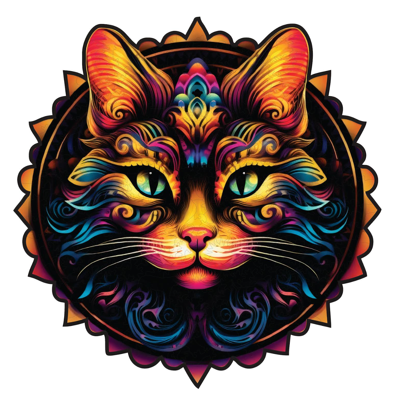 Mistik Kedi - Ahşap Puzzle