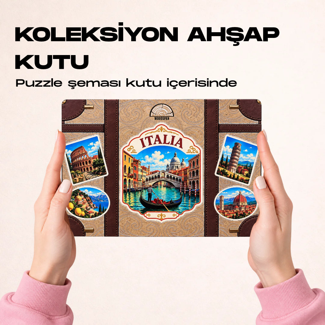 İtalya - Ahşap Puzzle