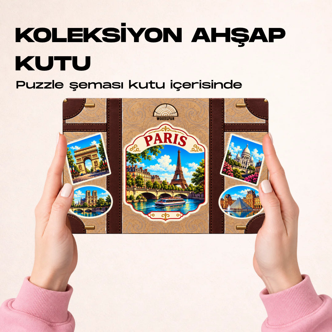 Paris - Ahşap Puzzle