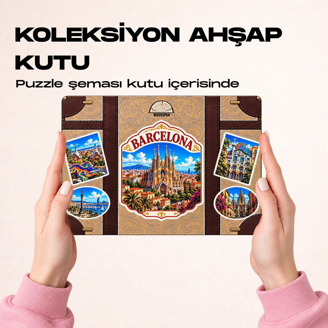 Barselona - Ahşap Puzzle