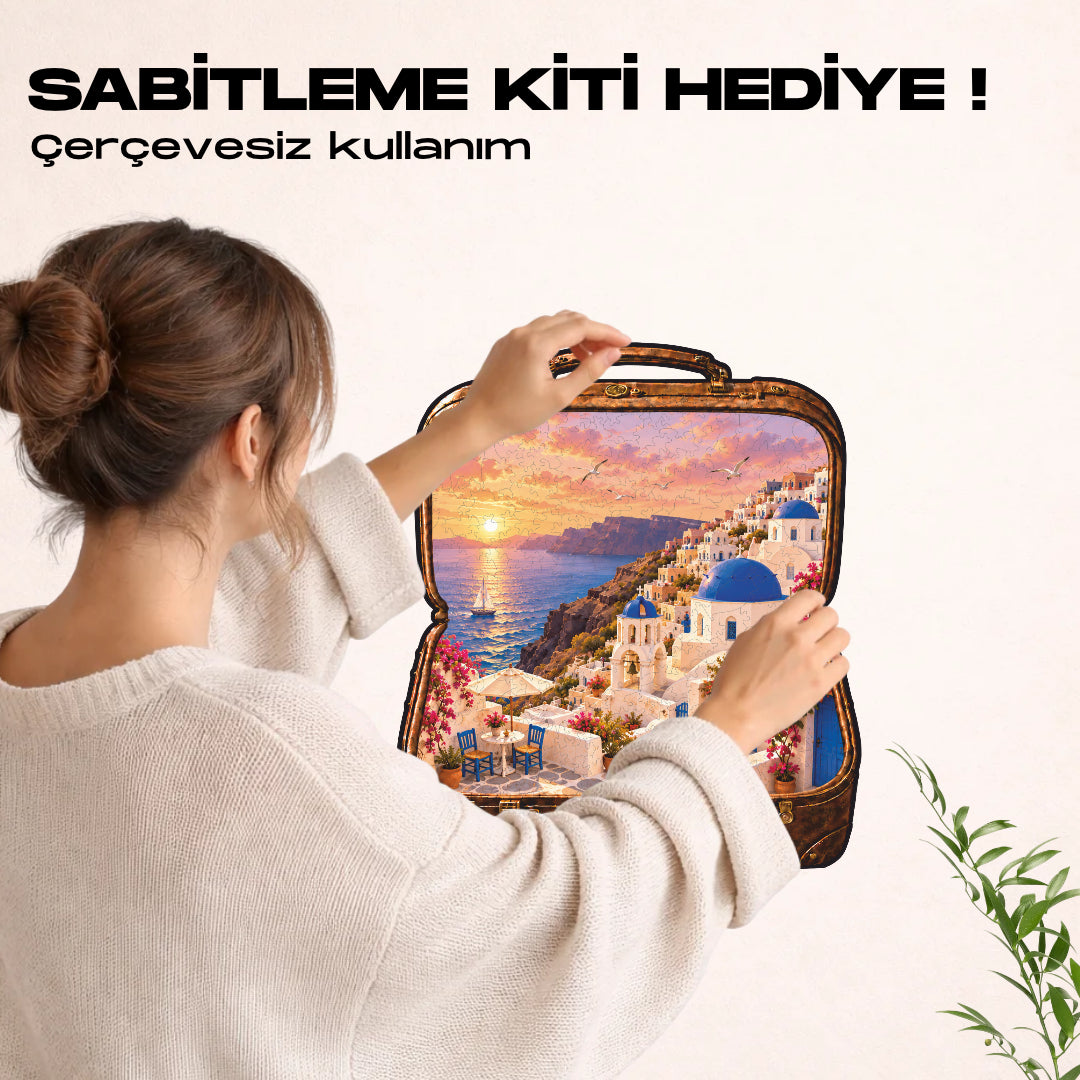 Santorini - Ahşap Puzzle