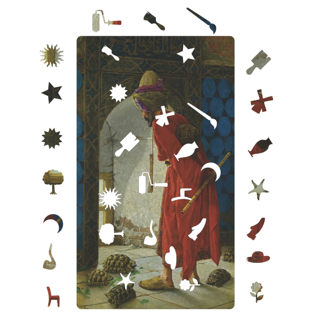 Kaplumbağa Terbiyecisi - Ahşap puzzle