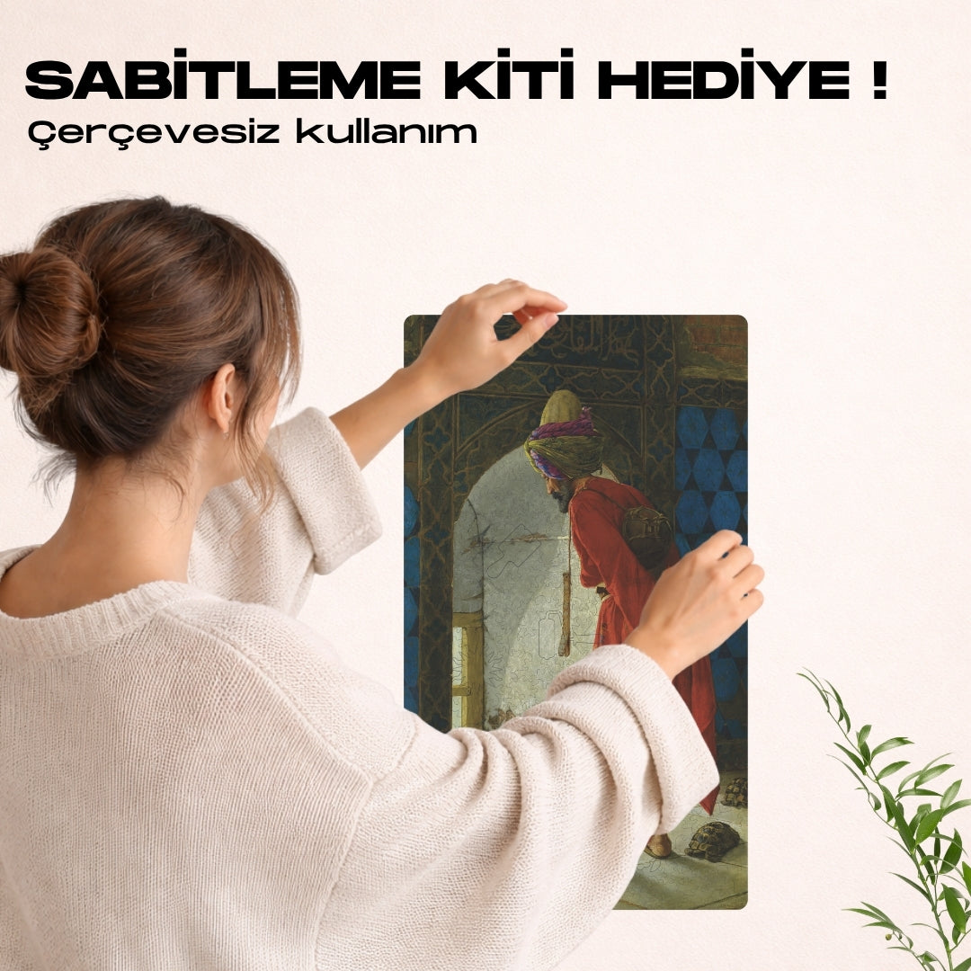 Kaplumbağa Terbiyecisi - Ahşap puzzle