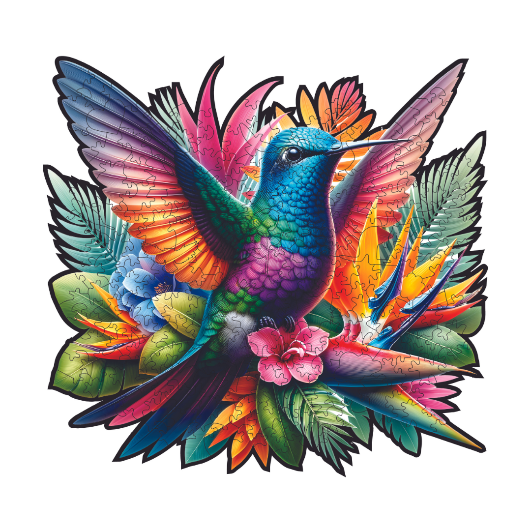 Hummingbird (Sinek Kuşu) - Ahşap Puzzle