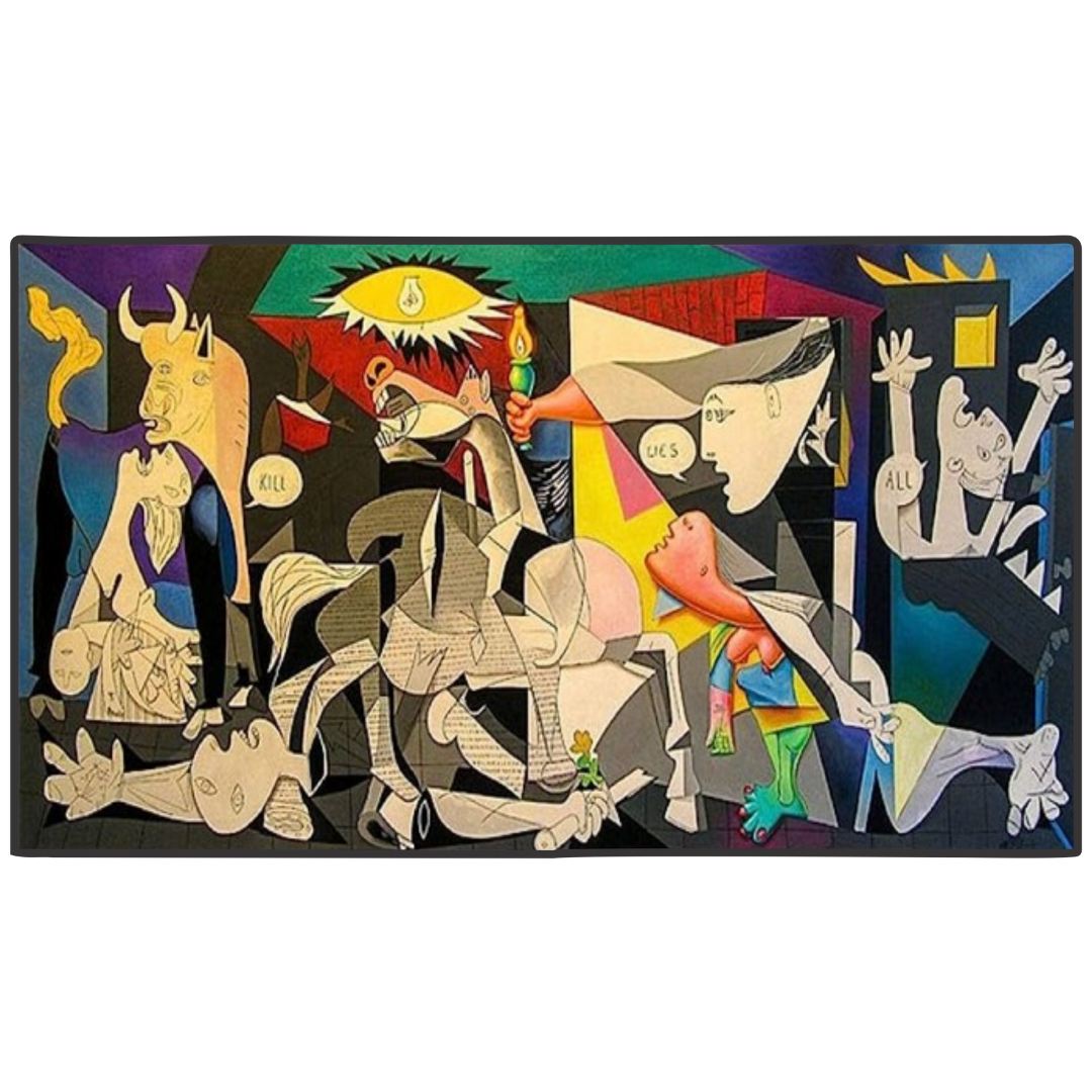 紙Box GUERNICA ゲルニカ IN MEMORIA FUTARI 3枚組 Guernica By Picasso (Renklendirilmiş)