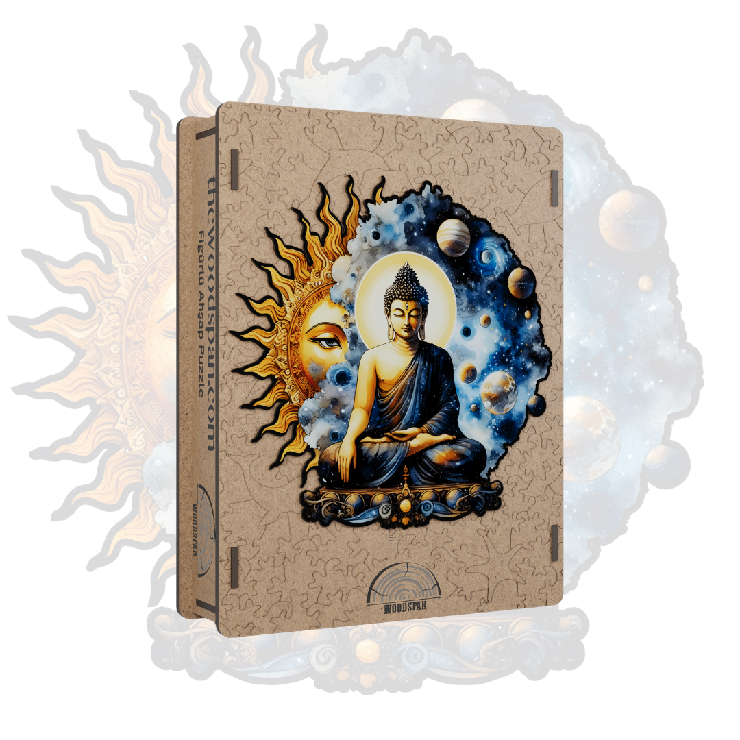 Evrensel Işık Buda- Ahşap Puzzle