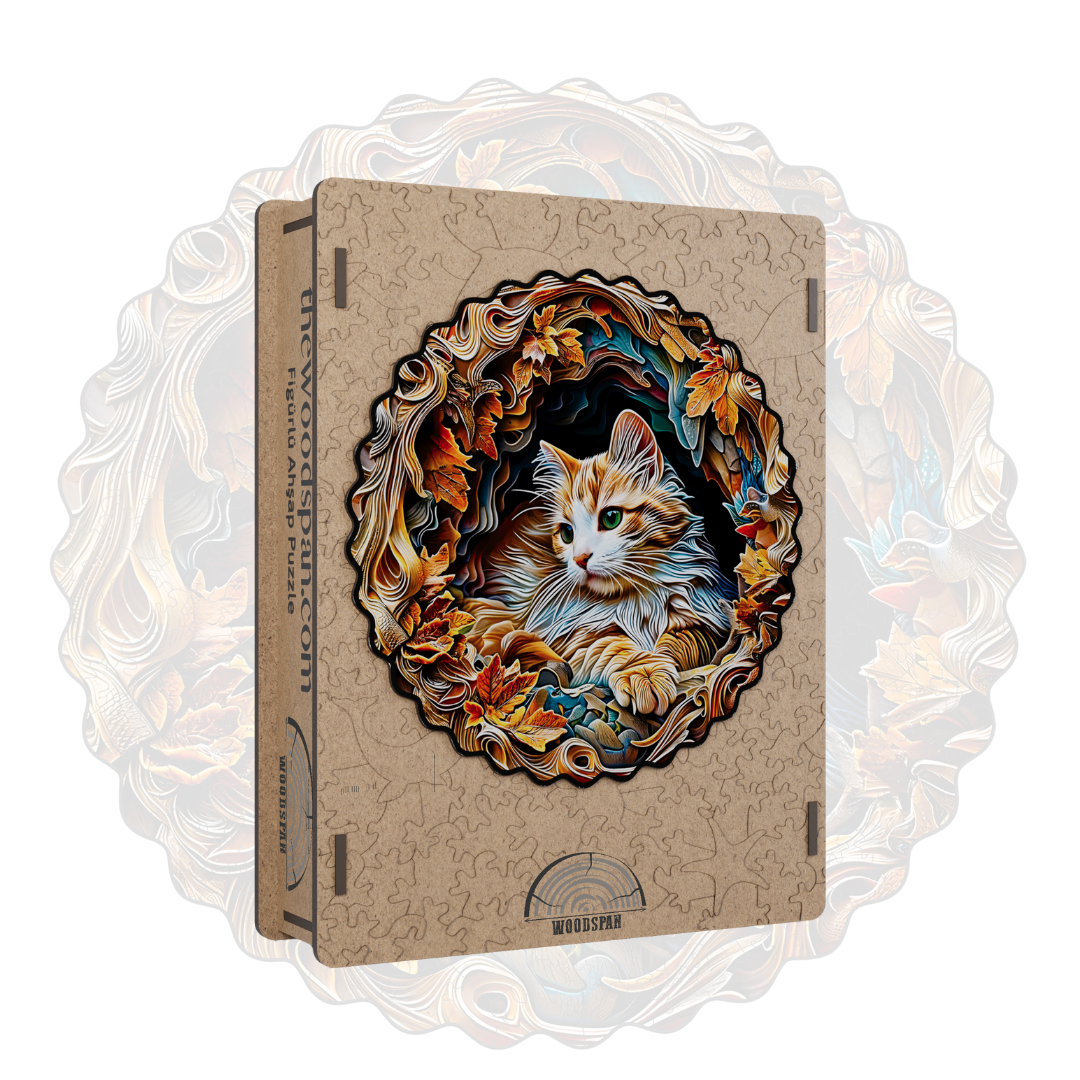 Kedi V2 - Ahşap Puzzle