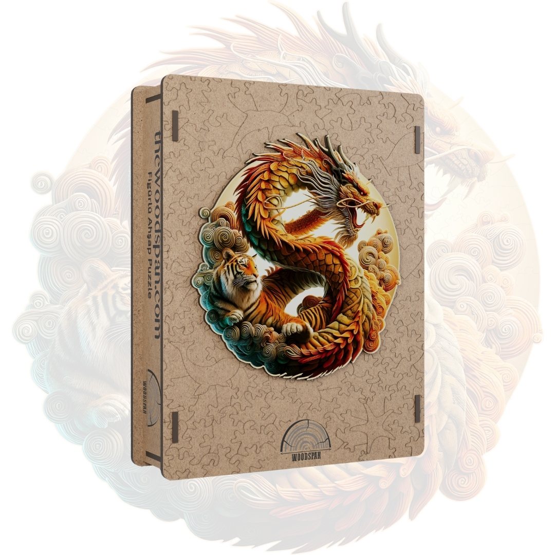 Kaplan ve Ejderha - Ahşap Puzzle