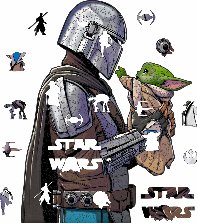 Mandalorian - Ahşap Puzzle