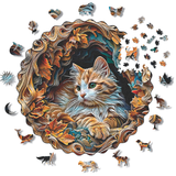 Kedi V2 - Ahşap Puzzle