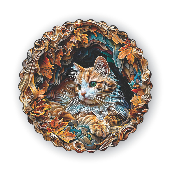 Kedi V2 - Ahşap Puzzle