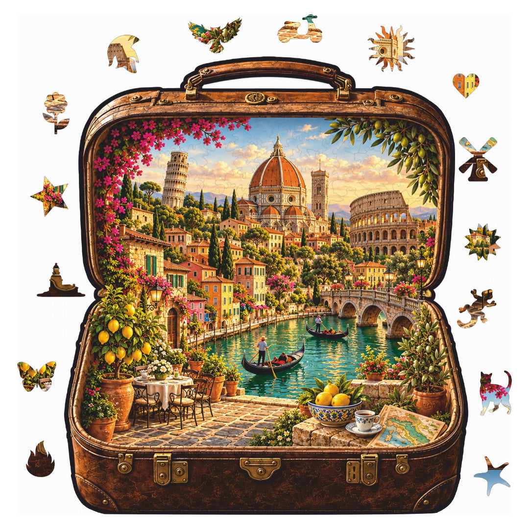İtalya - Ahşap Puzzle