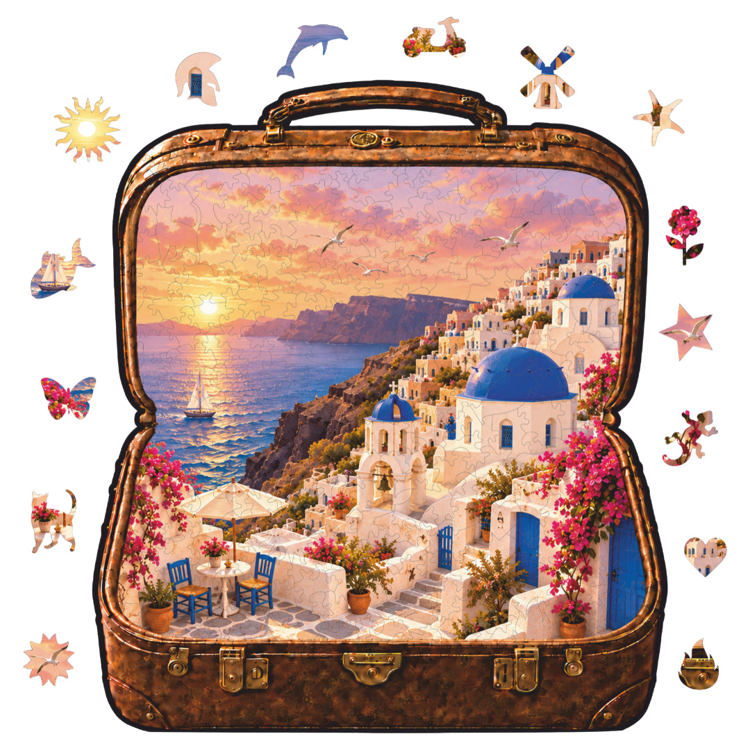 Santorini - Ahşap Puzzle