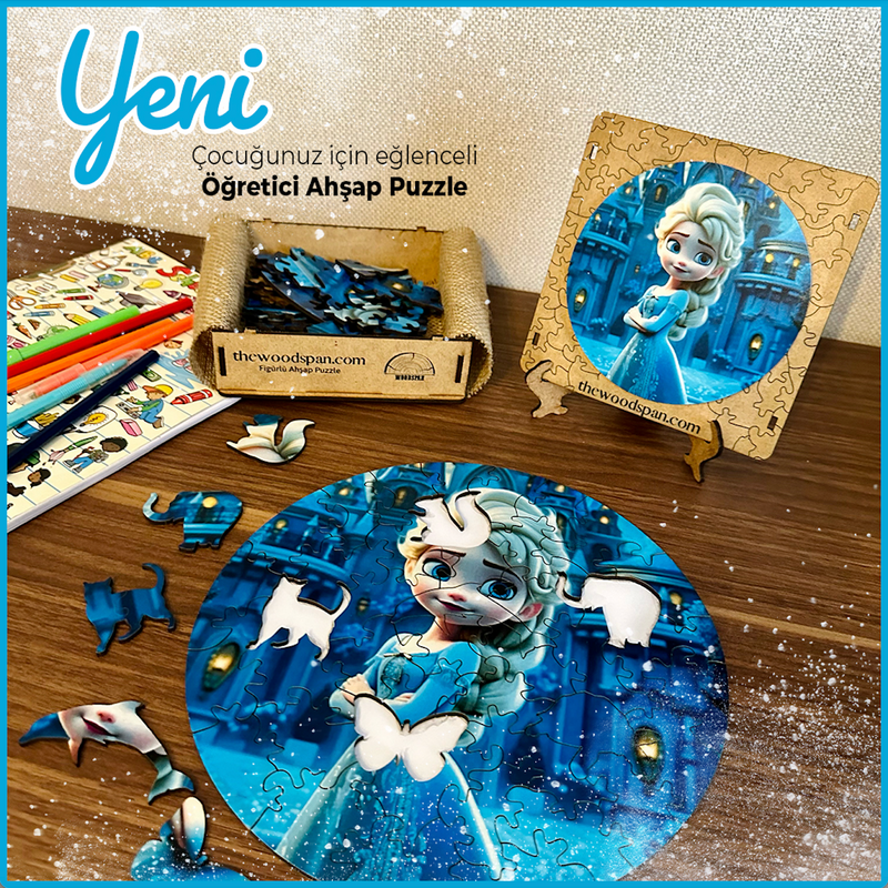 Yavru Kedi - Çocuk Ahşap Puzzle