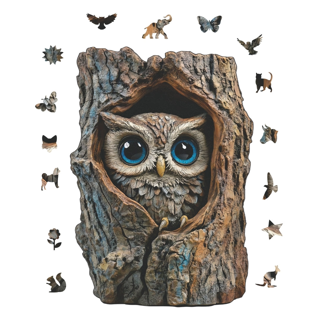 Kadim Baykuş - Ahşap Puzzle