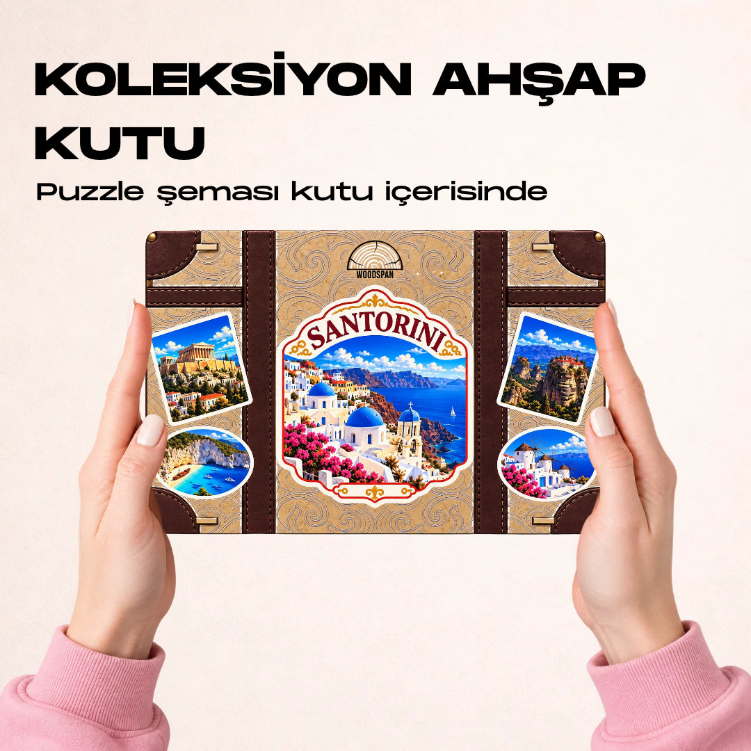 Santorini - Ahşap Puzzle