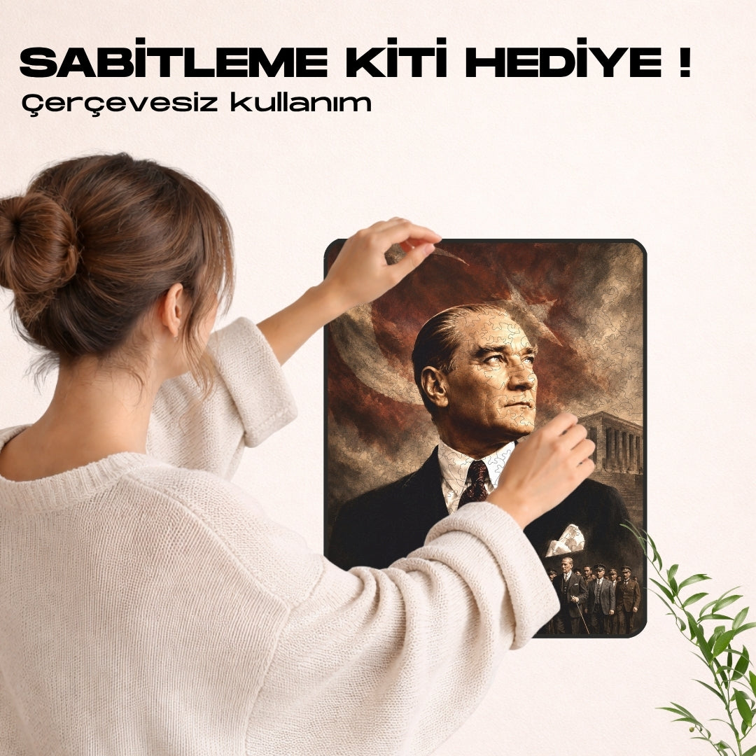 Cumhuriyet - Ahşap Puzzle
