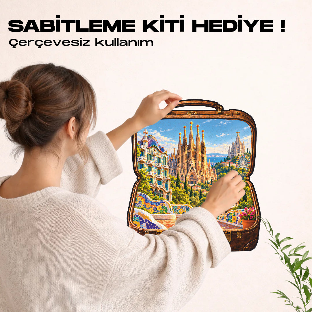 Barselona - Ahşap Puzzle