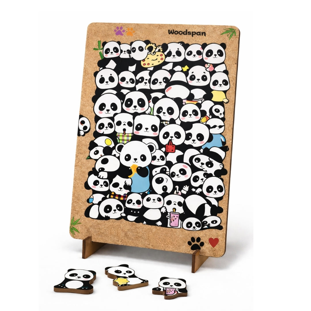 【限定品】Snap-on 3D Wooden Puzzle Van Pandopia - Standlı Ahşap Puzzle