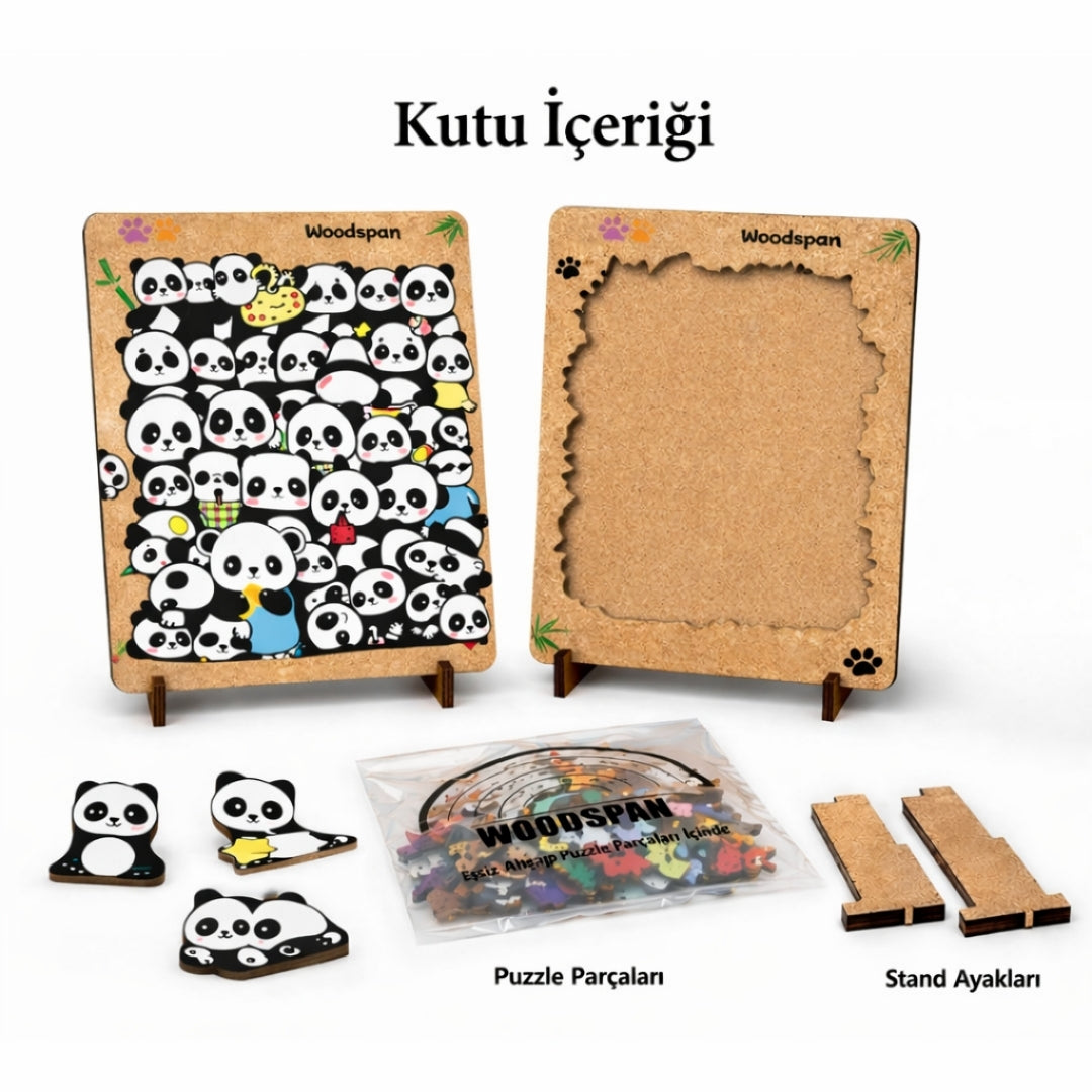 Pandopia - Standlı Ahşap Puzzle