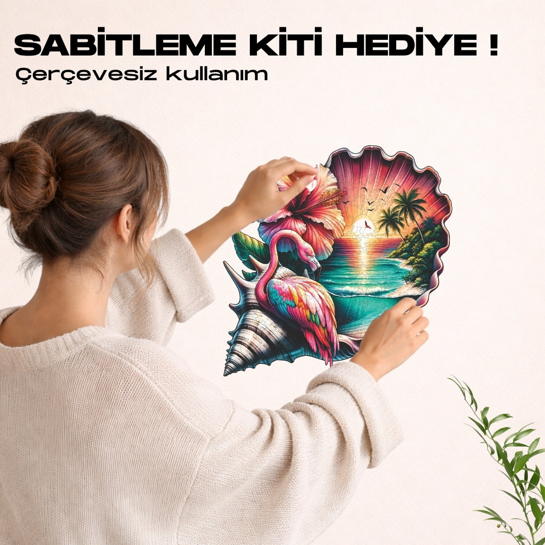 Pembe Ufuk - Ahşap Puzzle