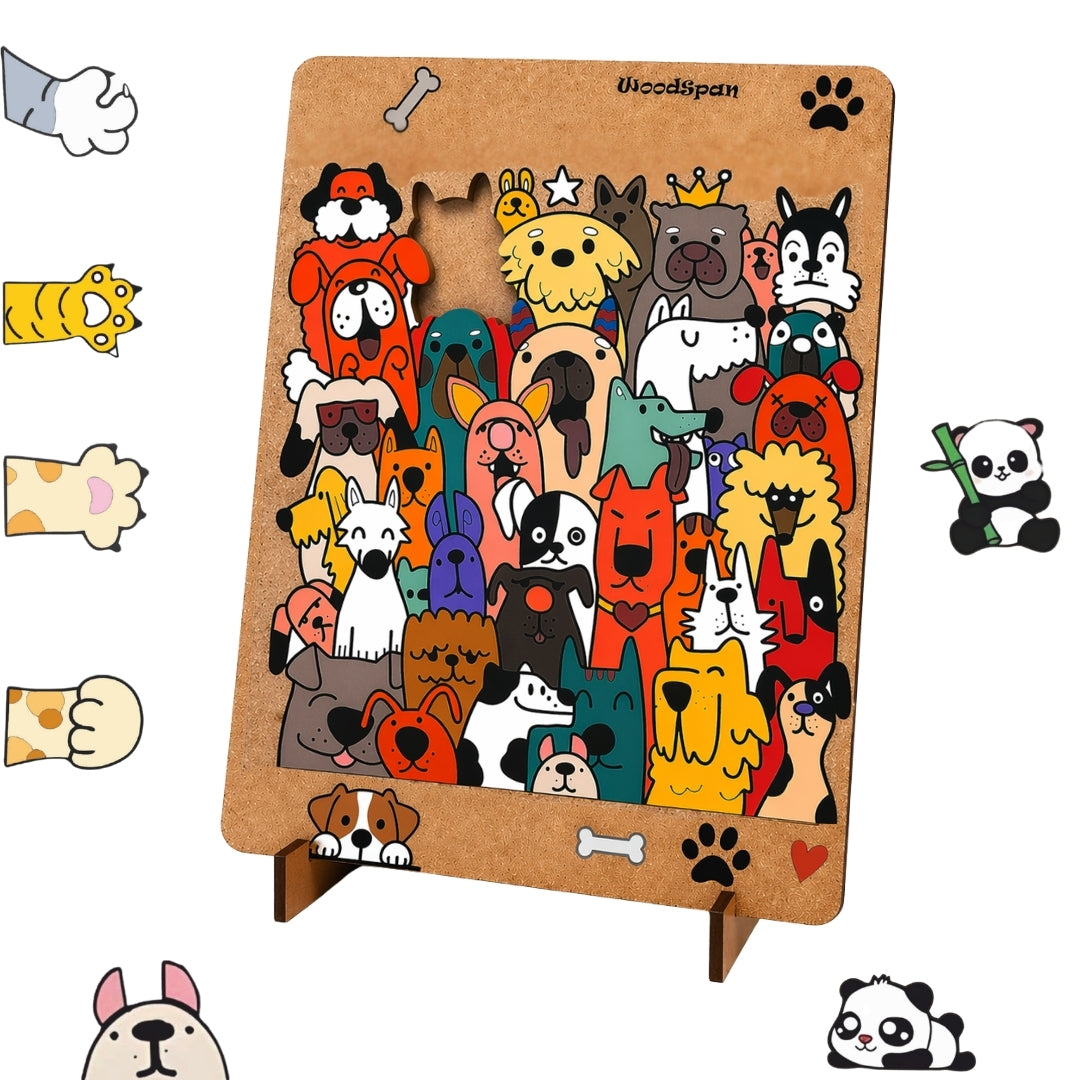 Pandopia - Standlı Ahşap Puzzle