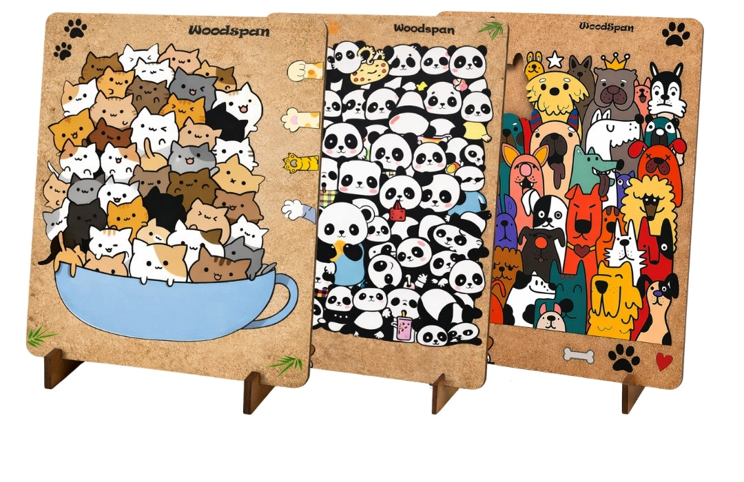 Pandopia - Standlı Ahşap Puzzle