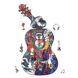 Gitar - Yetişkin Ahşap Puzzle